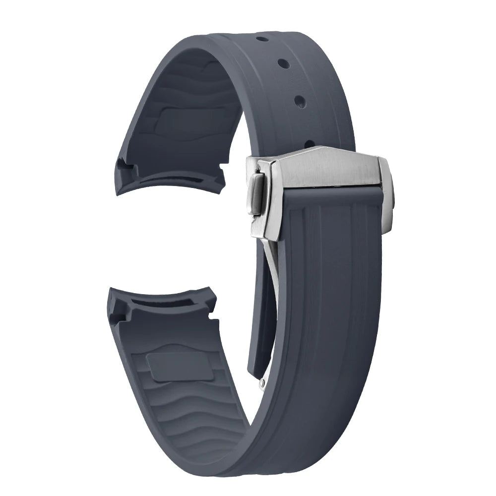 FKM Rubber Watch Strap 20mm – Compatible with Seamaster 300-Straptique-Viva Timepiece