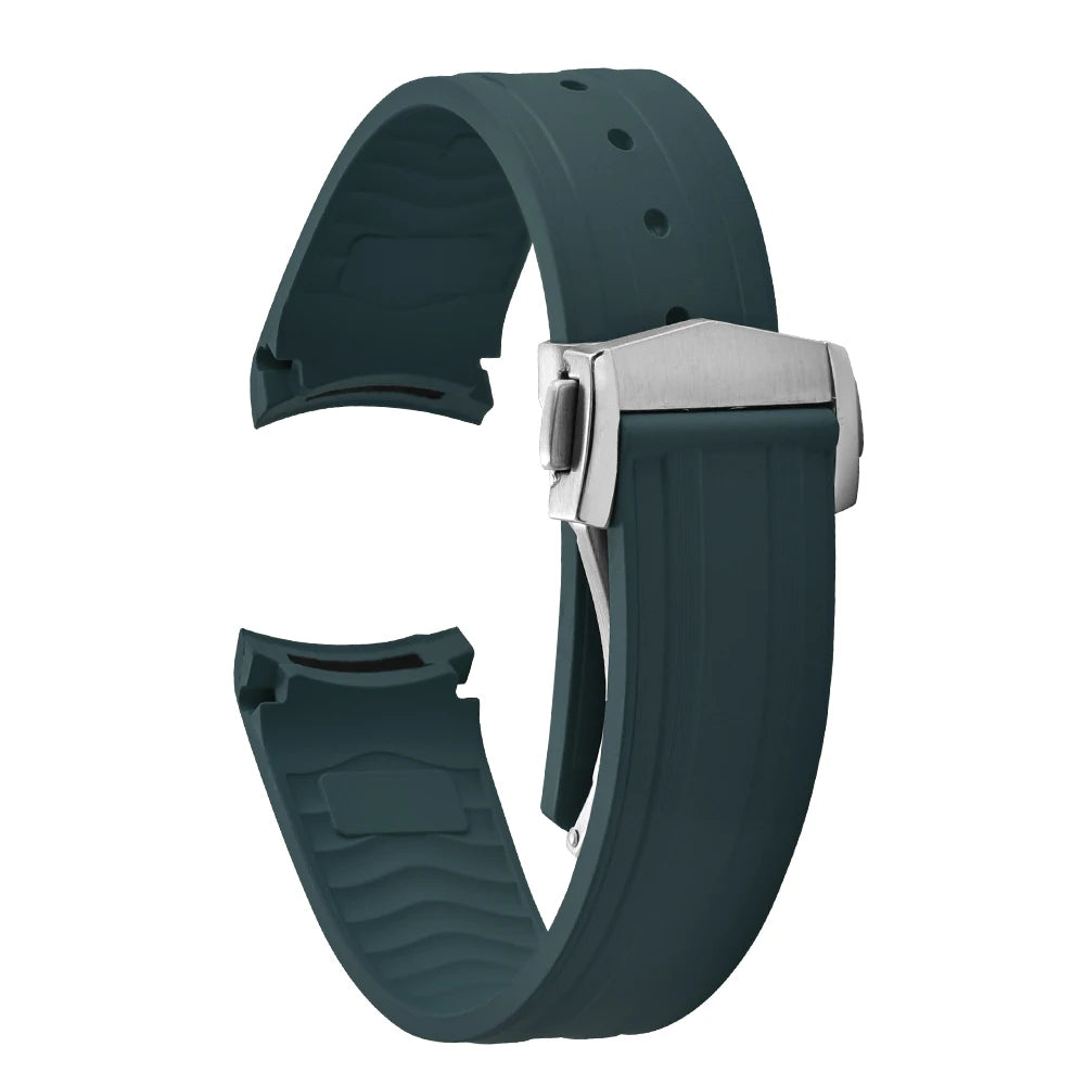 FKM Rubber Watch Strap 20mm – Compatible with Seamaster 300-Straptique-Viva Timepiece