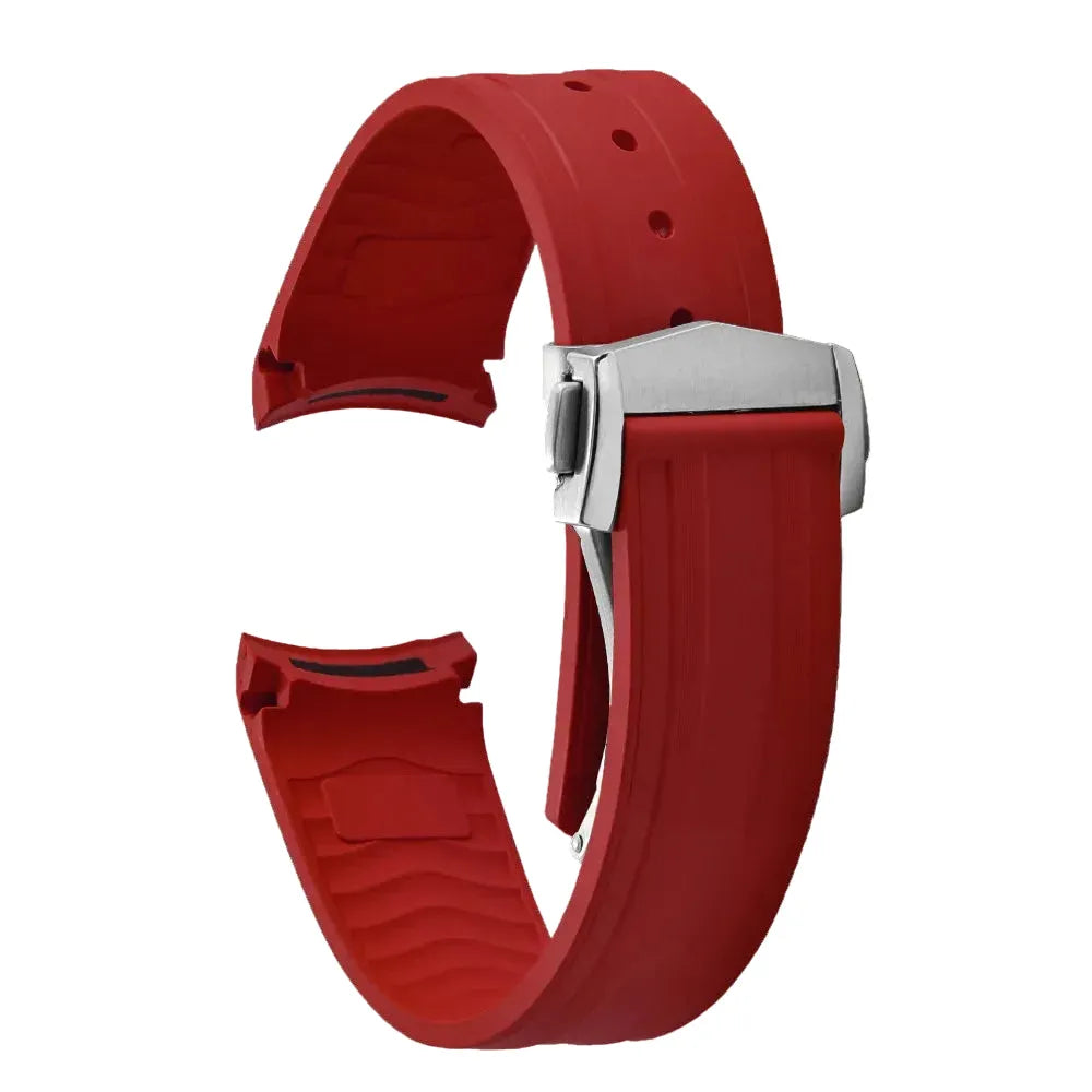 FKM Rubber Watch Strap 20mm – Compatible with Seamaster 300-Straptique-Viva Timepiece