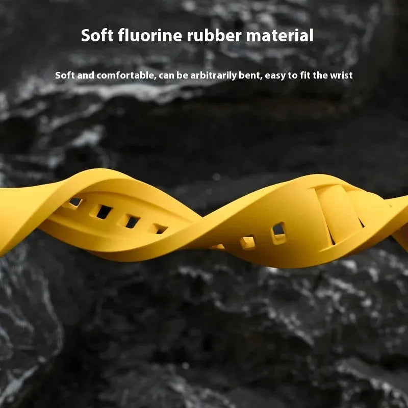 FKM Quick Release Rubber Watch Strap 19–24mm for Sport & Dive Watches