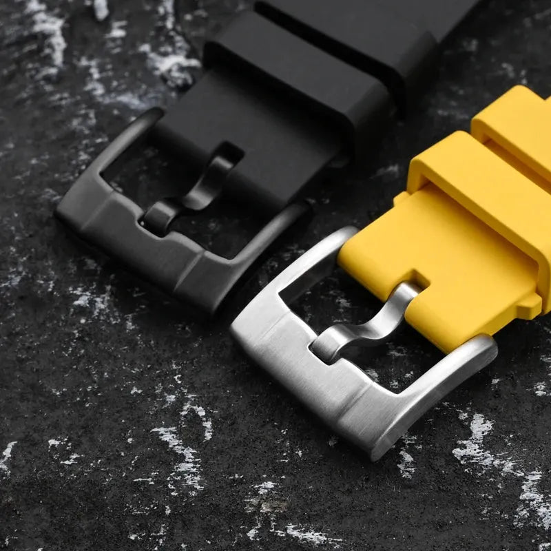 FKM Quick Release Rubber Watch Strap 19–24mm for Sport & Dive Watches