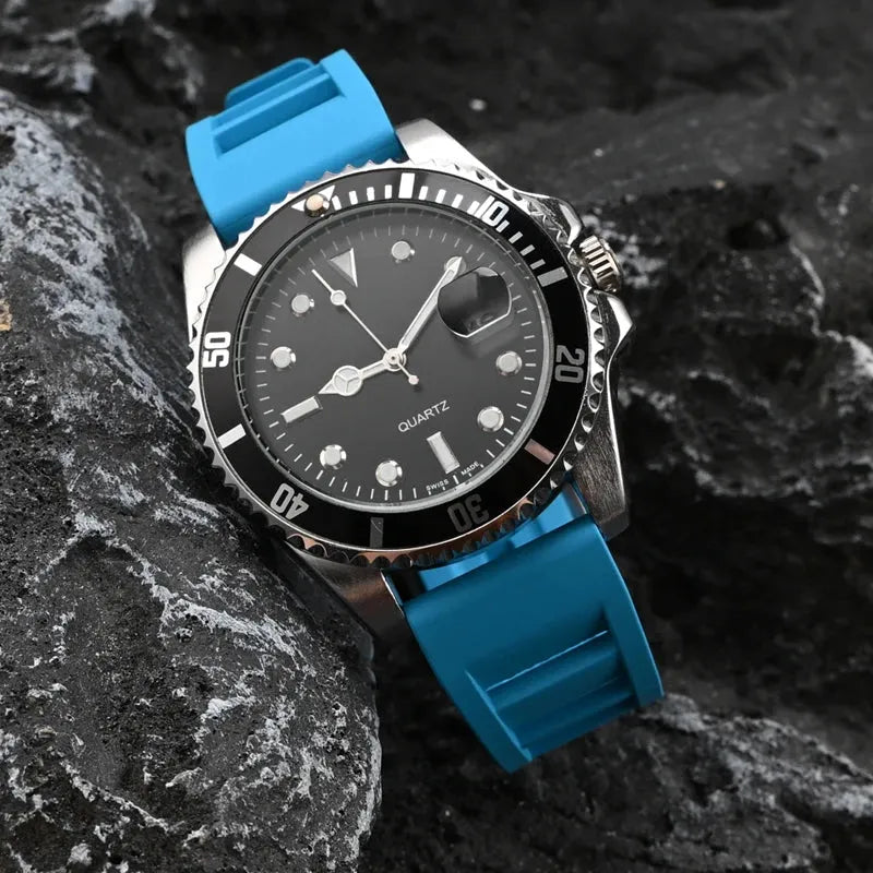 FKM Quick Release Rubber Watch Strap 19–24mm for Sport & Dive Watches