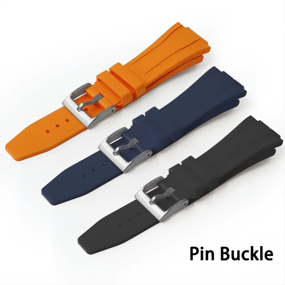 Fluororubber Sport Watch Band Compatible with GA2100 GM2100 GM-5600 Series-VivaStraps-Viva Timepiece