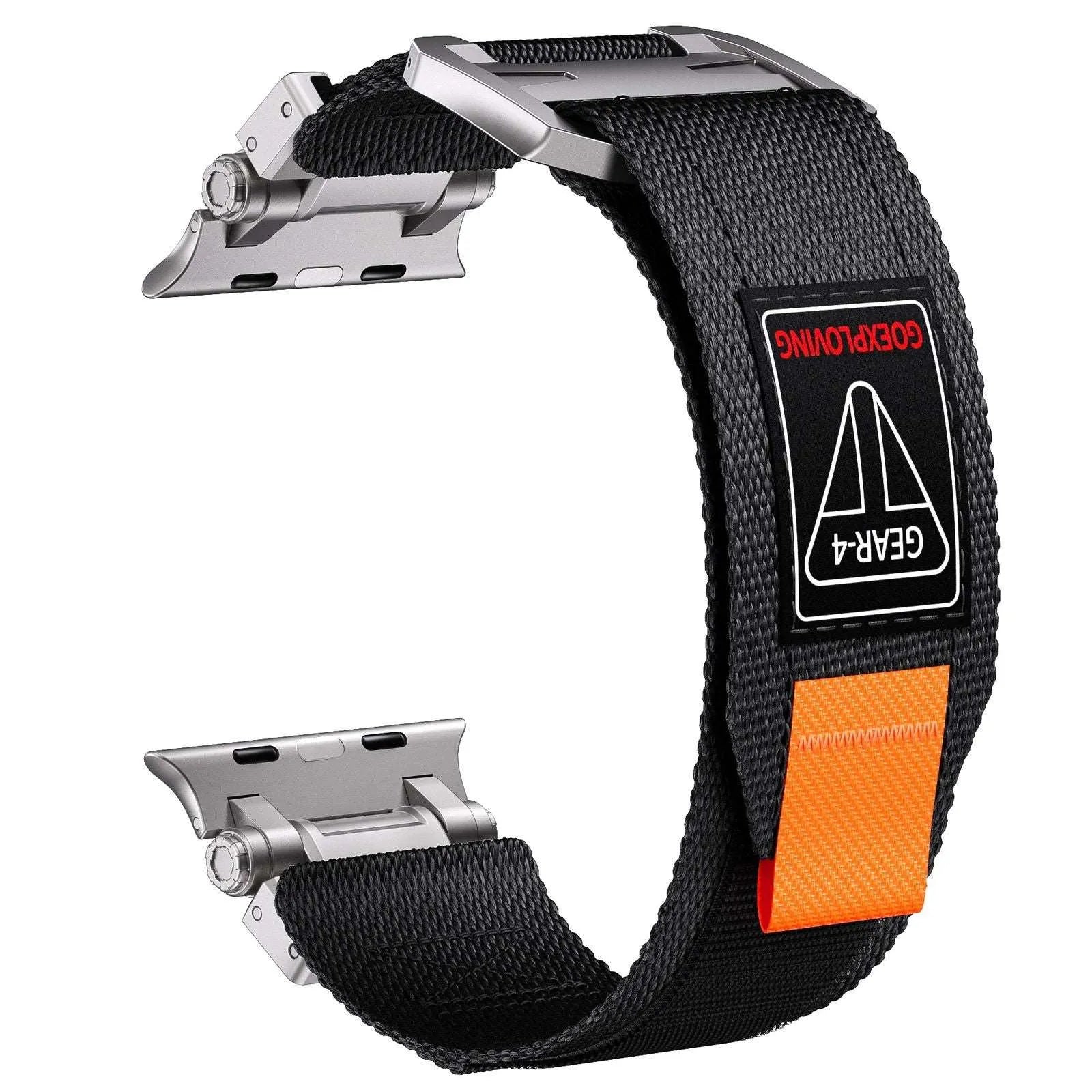 Gear-4 Woven Nylon Strap with Buckle Compatible with Apple Watch 42–49mm