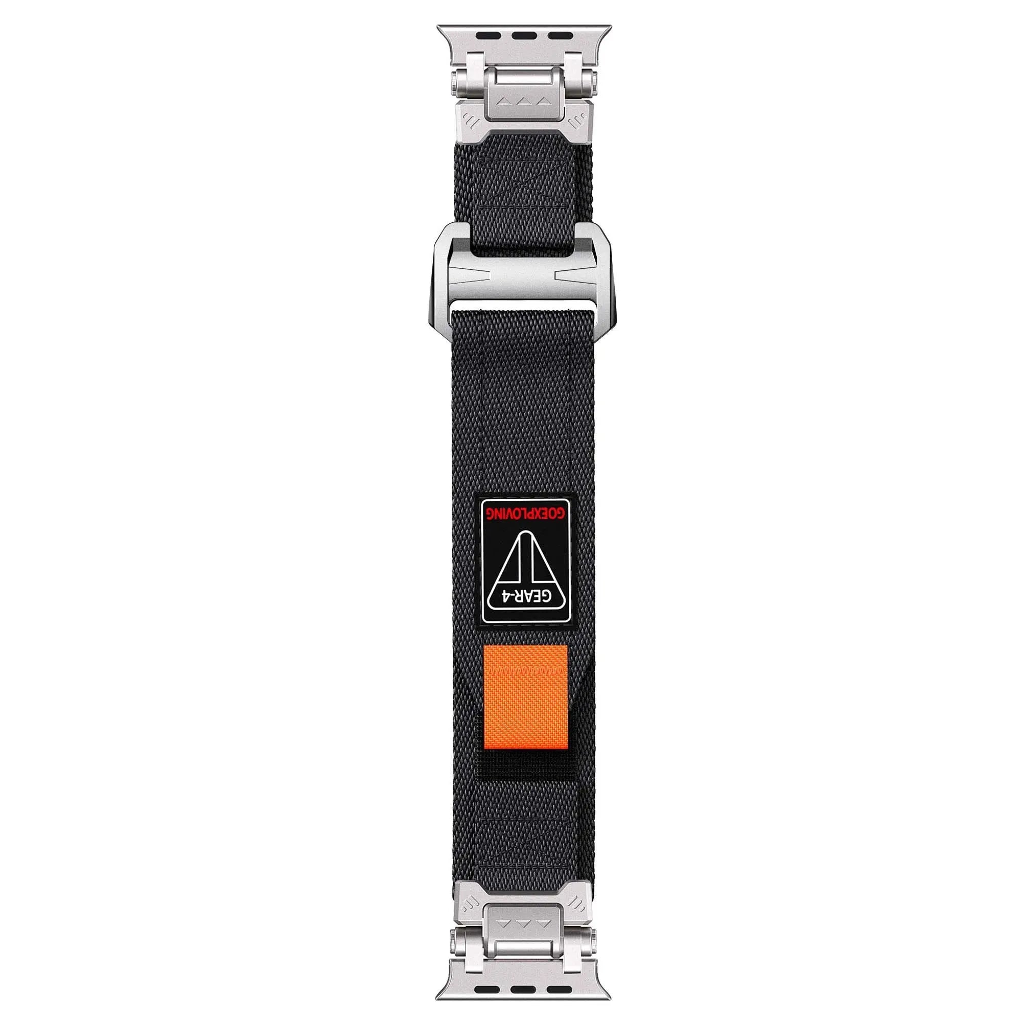 Gear-4 Woven Nylon Strap with Buckle Compatible with Apple Watch 42–49mm