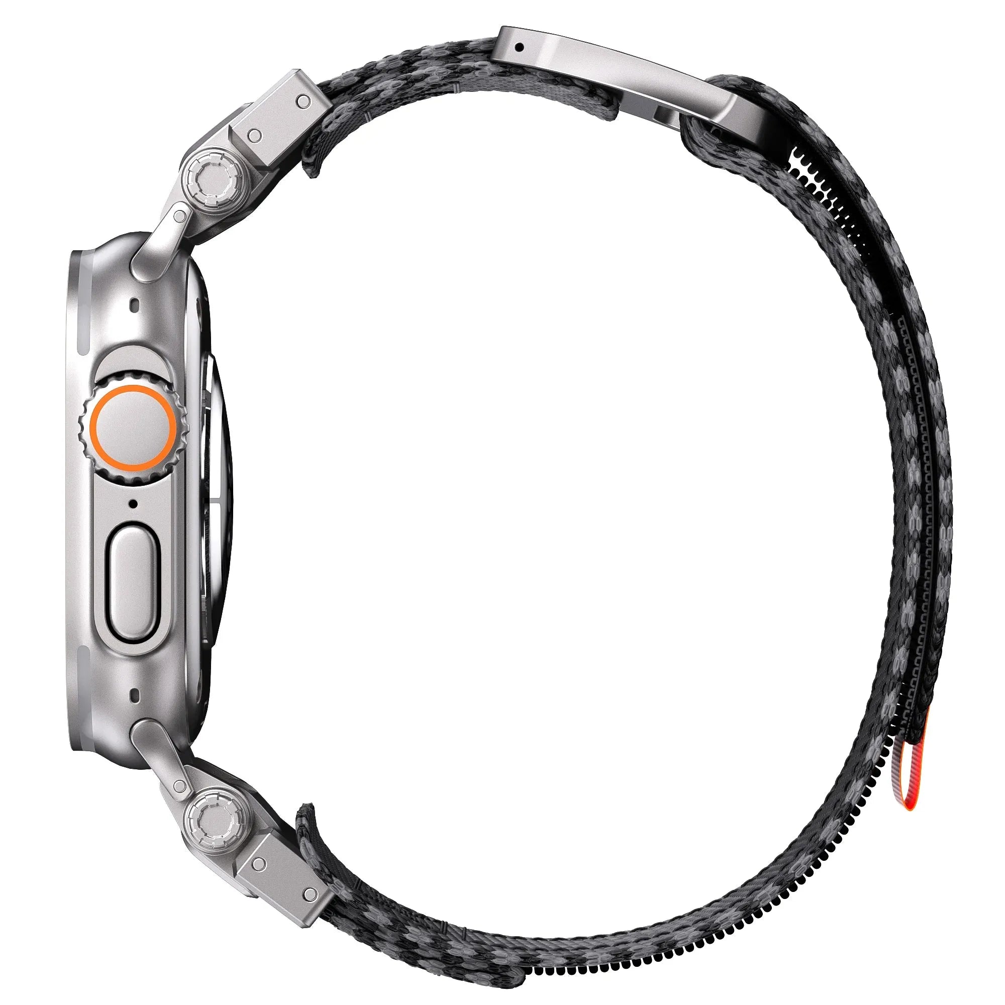 Gear-4 Woven Nylon Strap with Buckle Compatible with Apple Watch 42–49mm
