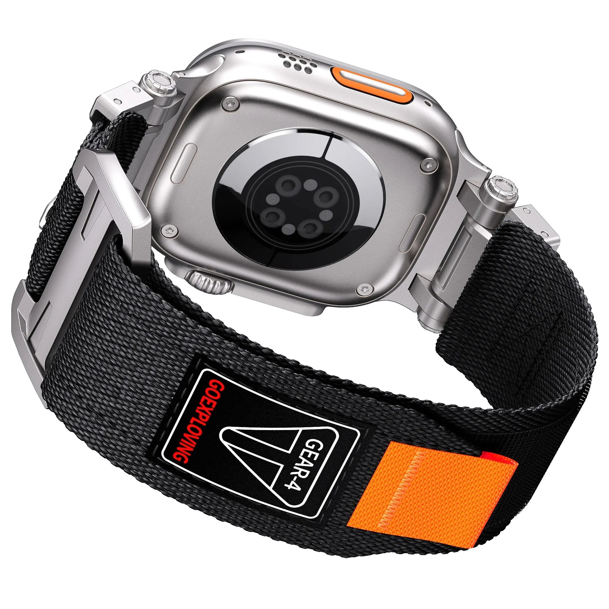 Gear-4 Woven Nylon Strap with Buckle Compatible with Apple Watch 42–49mm