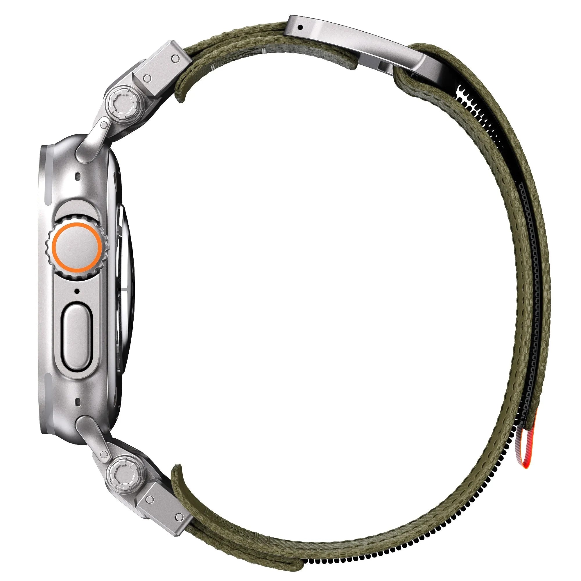 Gear-4 Woven Nylon Strap with Buckle Compatible with Apple Watch 42–49mm