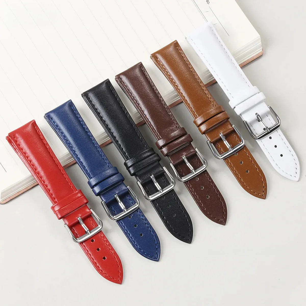Genuine Calfskin Leather Watch Strap 12mm–24mm – Universal Fit