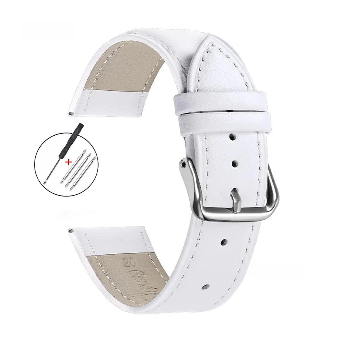 Genuine Calfskin Leather Watch Strap 12mm–24mm – Universal Fit