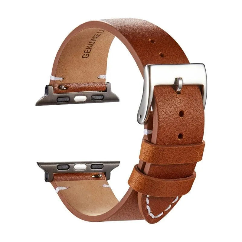 VintageCraft G20 Leather Watch Strap – Compatible with Apple Watch (Genuine Leather)-Tivra-Viva Timepiece