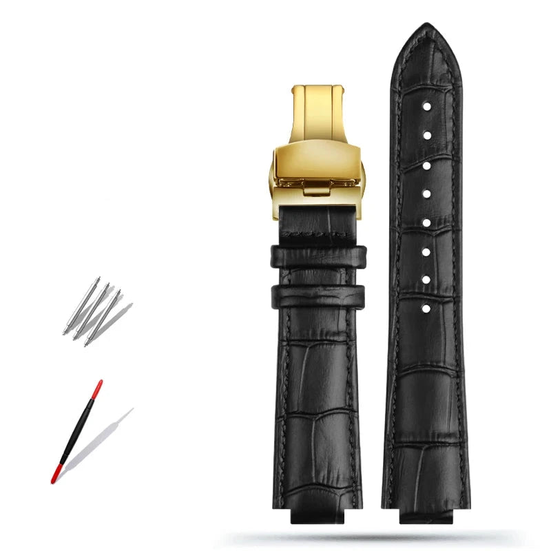 Genuine Leather Watch Strap for Louis Vuitton LV Tambour Genuine Leather Watch Strap for Louis Vuitton LV Tambour