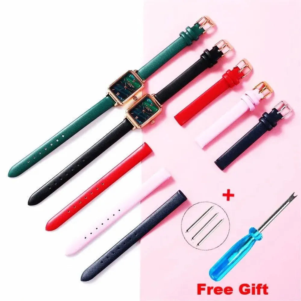 Genuine Leather Strap with Silver, Rose Gold Buckle – 16mm/ 18mm / 20mm / 22mm-VivaStraps-Viva Timepiece