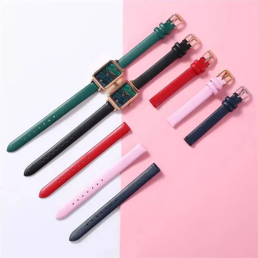 Genuine Leather Strap with Silver, Rose Gold Buckle – 16mm/ 18mm / 20mm / 22mm-VivaStraps-Viva Timepiece