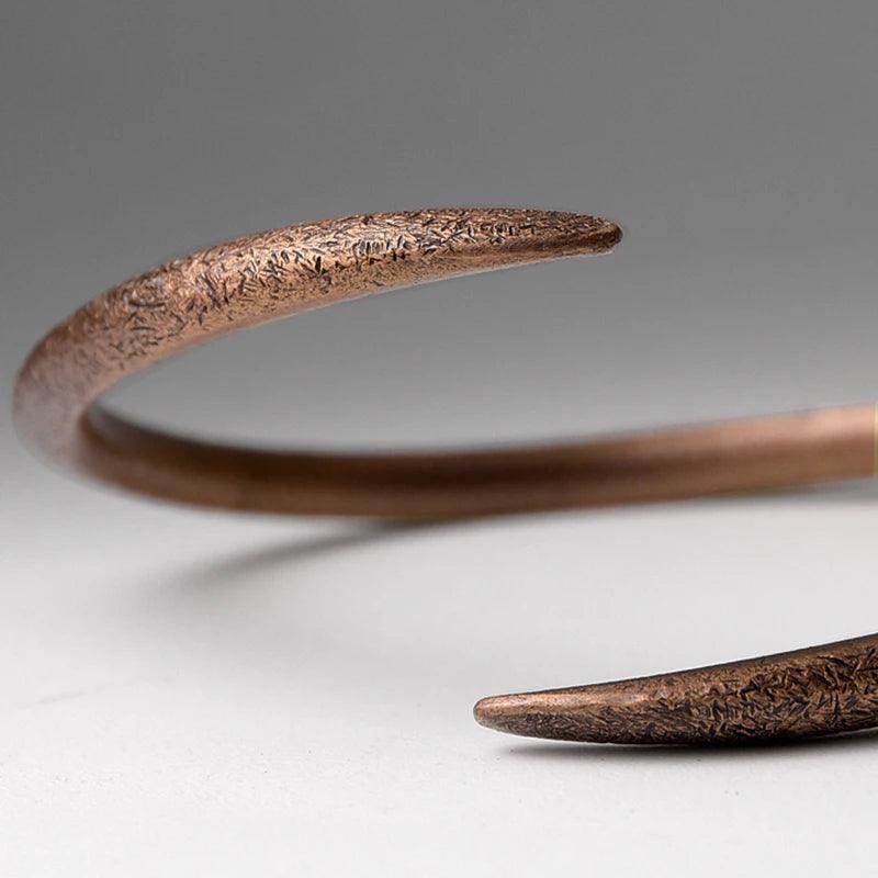 Hammered Solid Copper Vintage Cuff Bracelet | RainbowShop for Craft