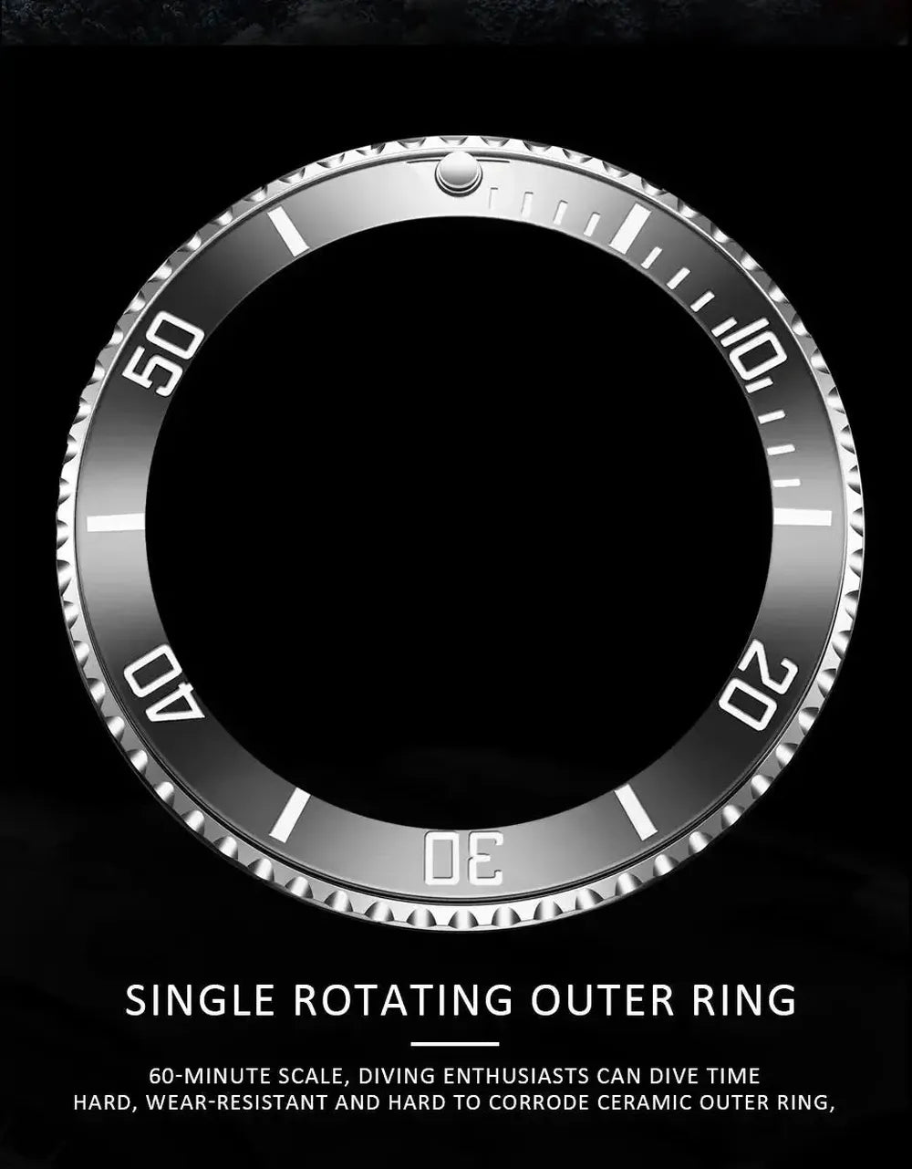 LIGE 41mm Automatic Diver Watch – Sapphire Crystal, Ceramic Bezel-LIGE-Viva Timepiece