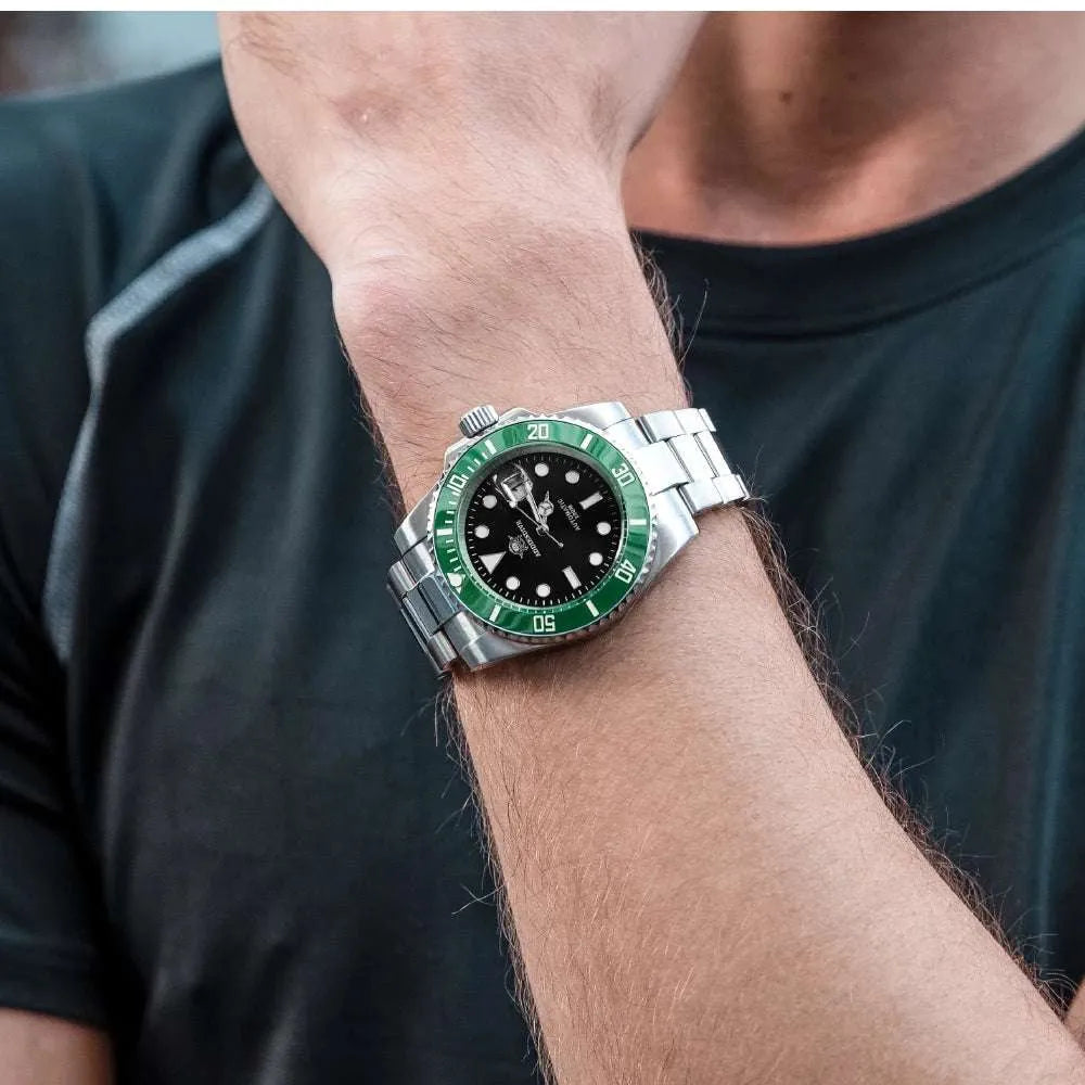 Addiesdive 41mm Automatic Diver Watch – Sapphire Crystal, Ceramic Bezel, NH35-Addiesdive-Viva Timepiece