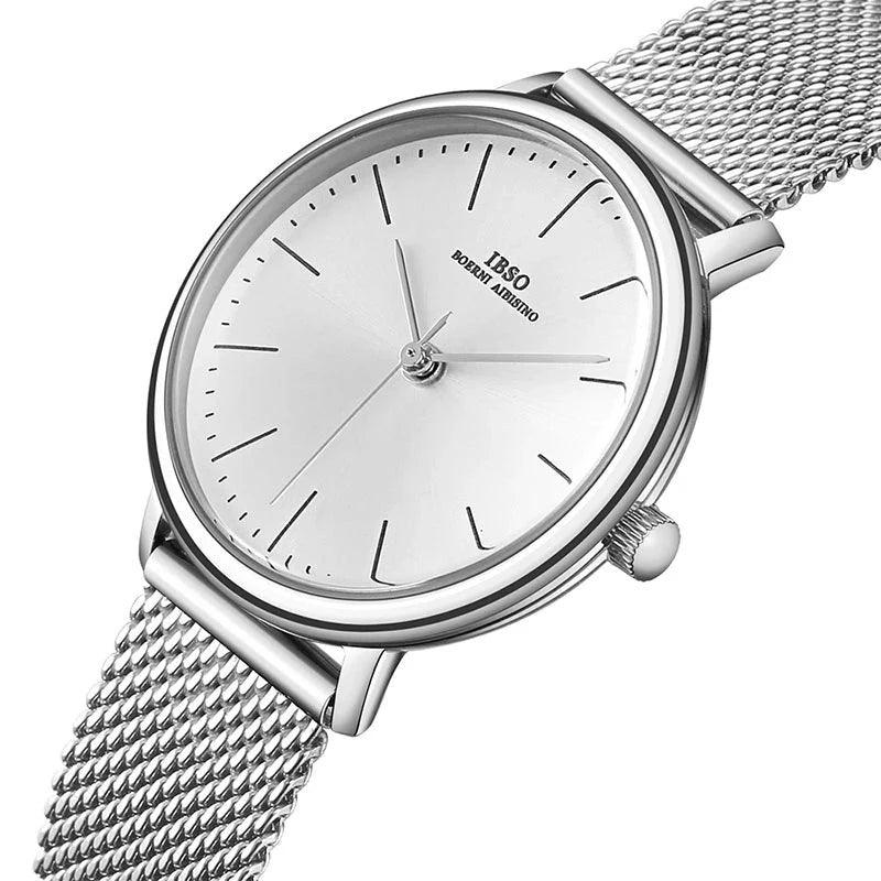 IBSO 36WA Geneva Mesh Bracelet Women Quartz Watches - Watches - Viva Timepiece