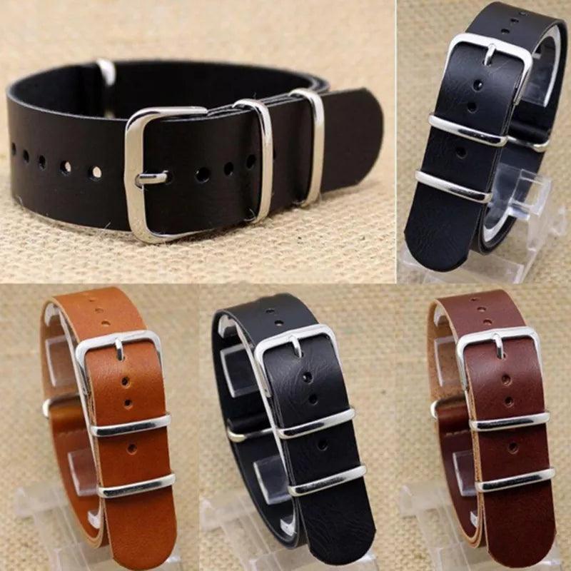High-Quality Pu Leather ZULU Replacement Watch Strap - Watches Accessories - Viva Timepiece