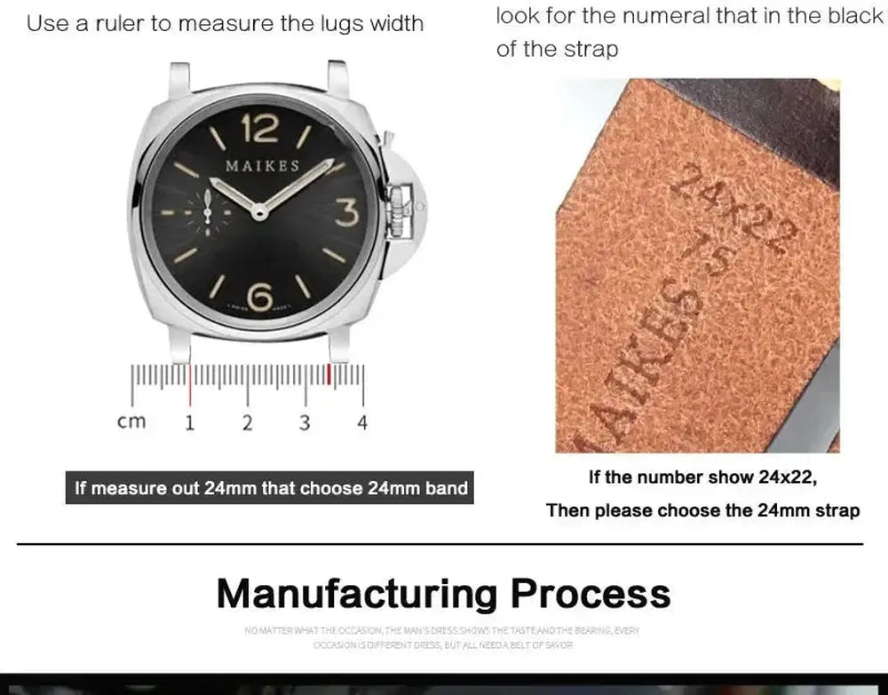 Handmade Italian Leather Watch Strap – Vintage Cowhide Band with Pin Buckle (18mm–21mm)-Straptique-Viva Timepiece