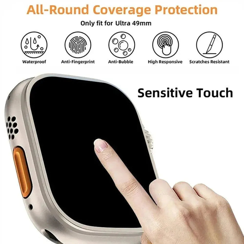 HD Tempered Glass Screen Protector Compatible with Apple Watch Ultra 49mm