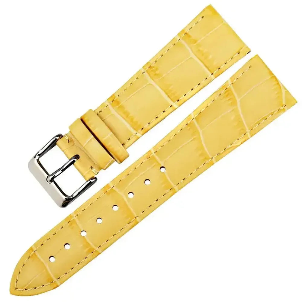 Cow Leather Watch Strap with Pin Buckle – 12mm to 22mm-Straptique-Viva Timepiece