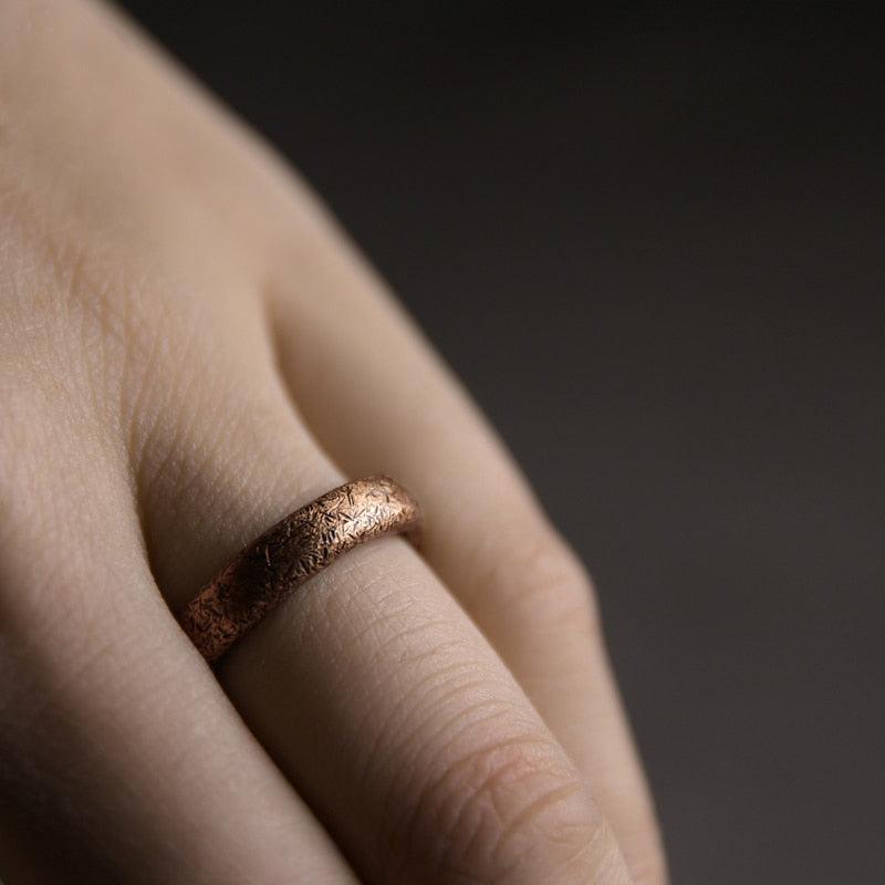 Hammered Copper Ring – The Pink Room