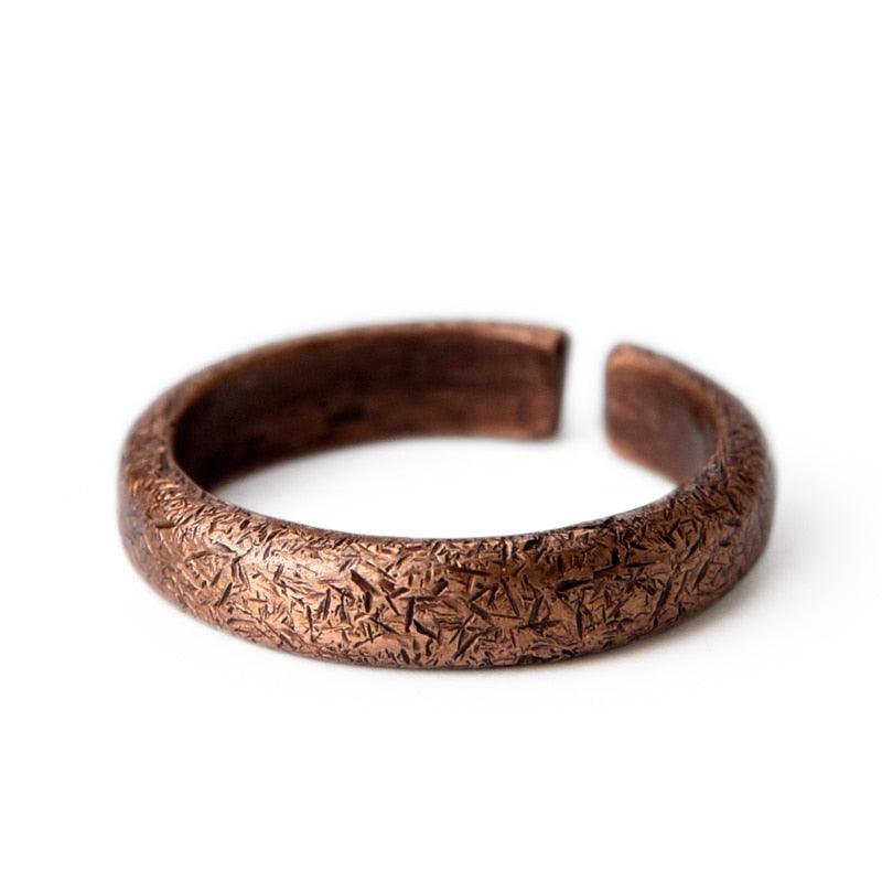 Handmade Textured Solid Vintage Copper Ring - Jewelry - Viva Timepiece - Viva Timepiece