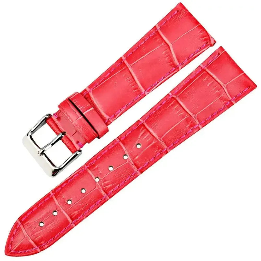 Cow Leather Watch Strap with Pin Buckle – 12mm to 22mm-Straptique-Viva Timepiece