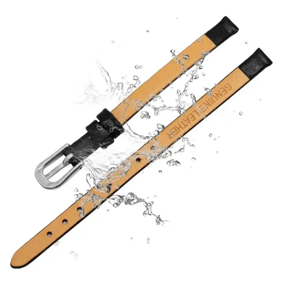 Women’s Slim Leather Watch Strap – 6mm 8mm 10mm 12mm-Straptique-Viva Timepiece