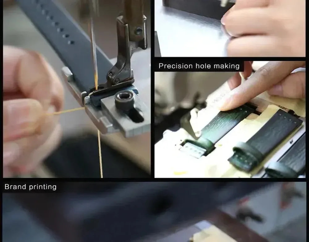 Handmade Italian Leather Watch Strap – Vintage Cowhide Band with Pin Buckle (22mm–26mm)-Straptique-Viva Timepiece