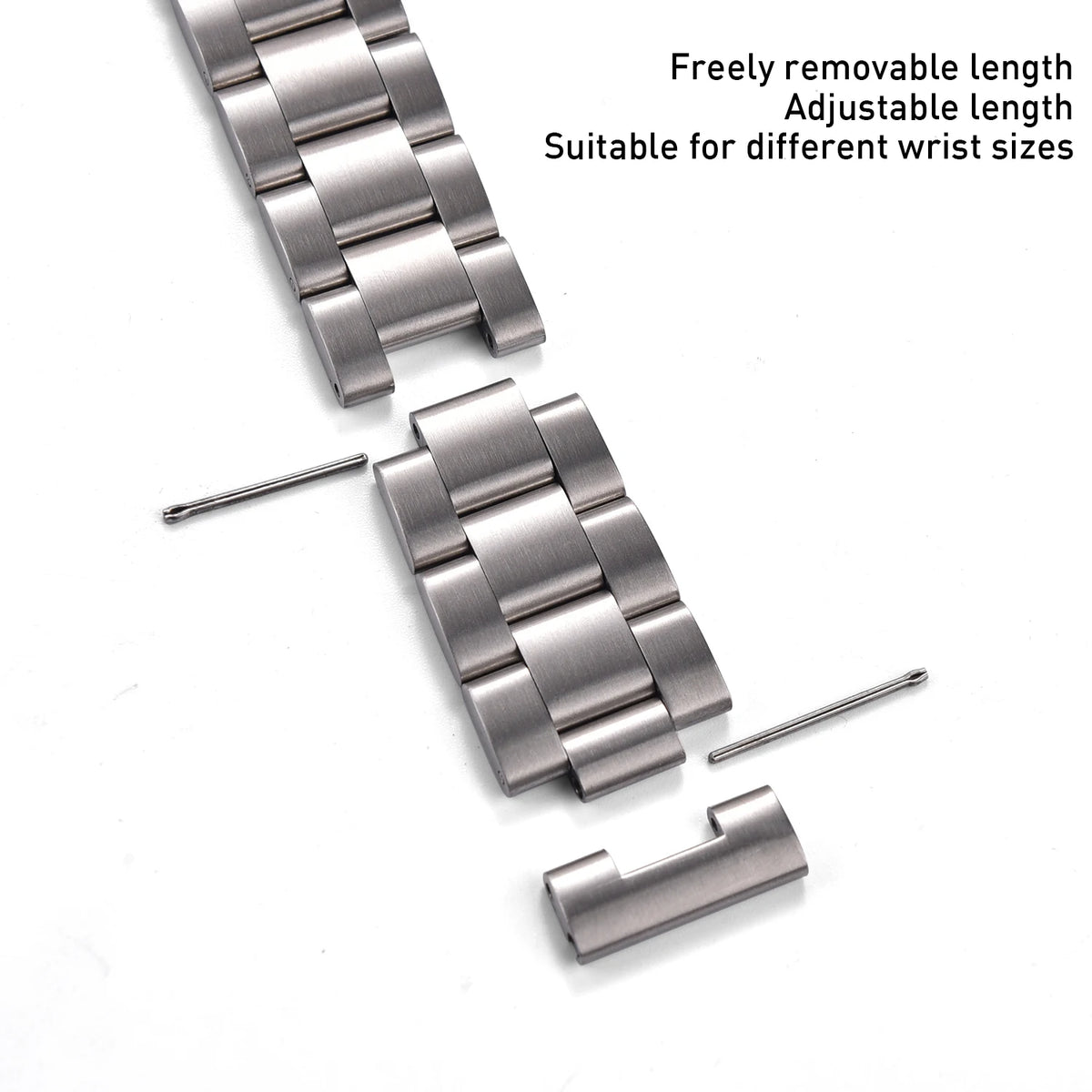Heavy-Duty Quick Release Stainless Steel Watch Bracelet 18–22mm