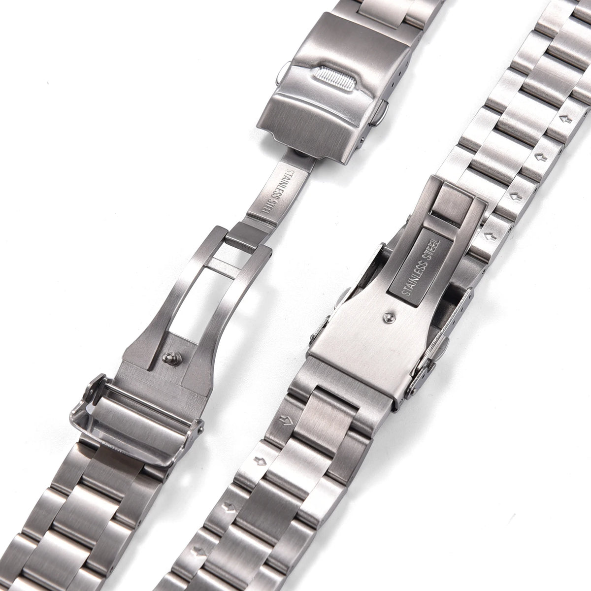 Heavy-Duty Quick Release Stainless Steel Watch Bracelet 18–22mm