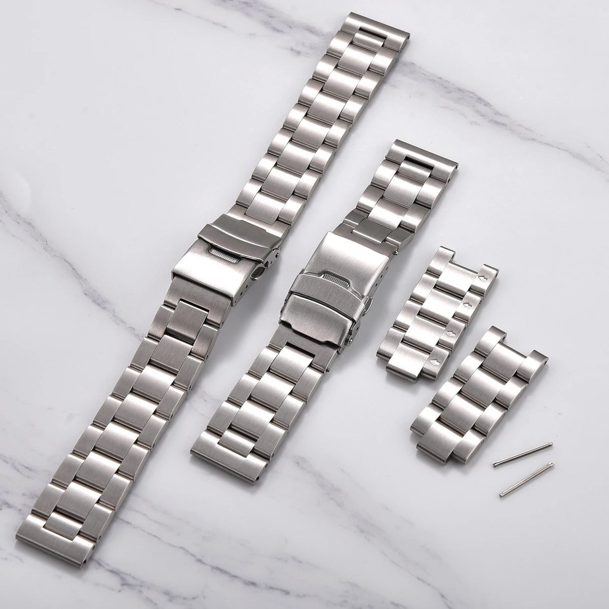Heavy-Duty Quick Release Stainless Steel Watch Bracelet 18–22mm