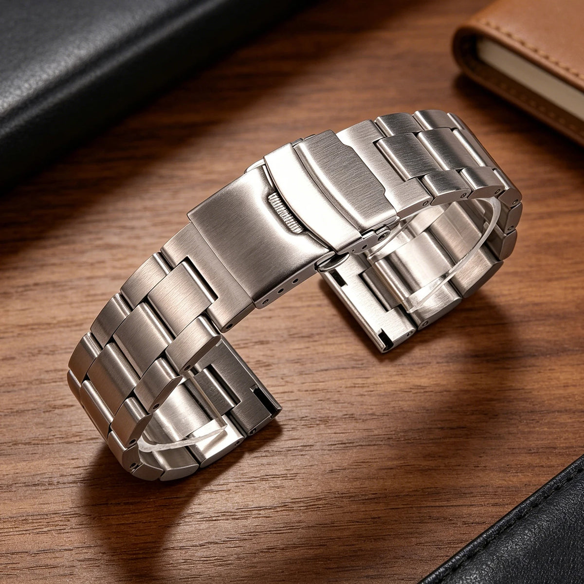 Heavy-Duty Quick Release Stainless Steel Watch Bracelet 18–22mm
