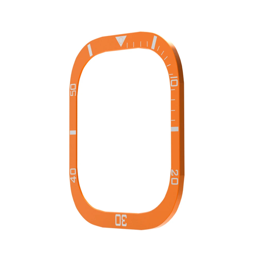 Hollowed Out Bezel for Apple Watch Ultra – 49mm Screen Periphery Protector Orange For Apple Ultra - Viva Timepiece | Viva Timepiece