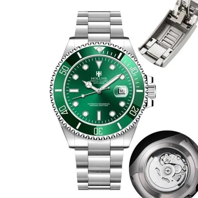 Holuns Submariner-Style 41mm Automatic Homage Watch-Holuns-Viva Timepiece