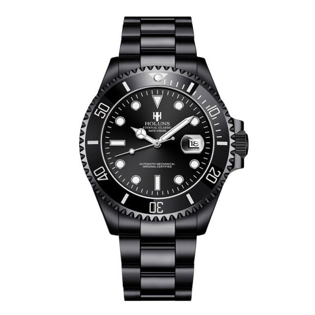 Holuns Submariner Date 41 Automatic Homage Watches Full Black - Holuns | Viva Timepiece