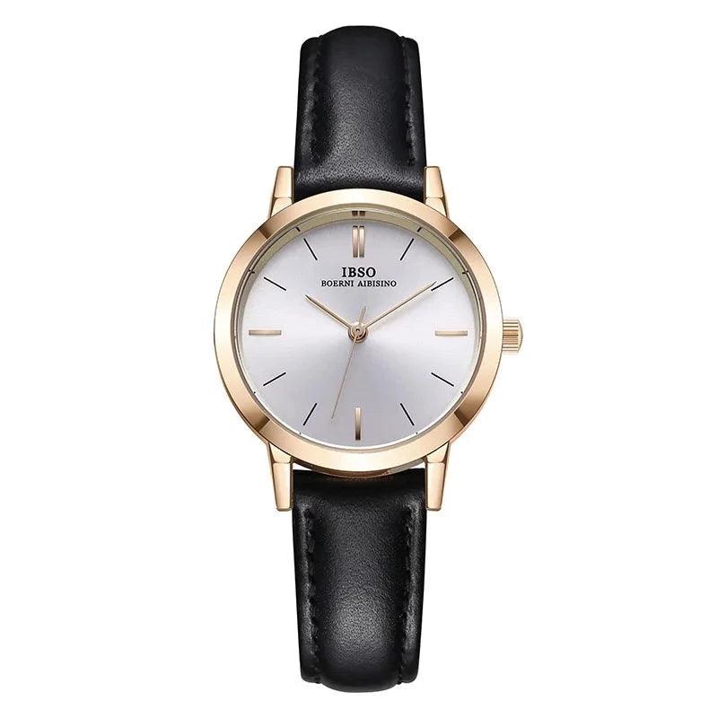 IBSO 36WB Ultra thin Leather Strap Women s Quartz Watches Viva Timepiece