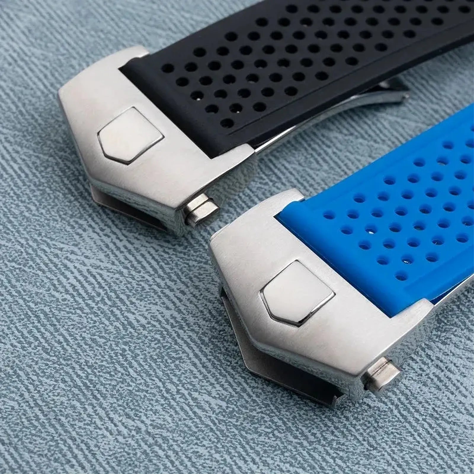 Integrated Convex-End Silicone Watch Strap – 28x22mm-VivaStraps-Viva Timepiece