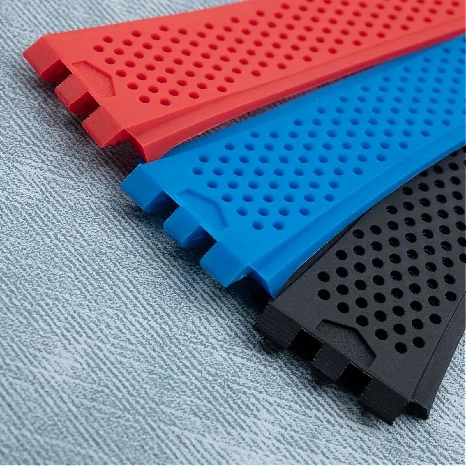 Integrated Convex-End Silicone Watch Strap – 28x22mm-VivaStraps-Viva Timepiece