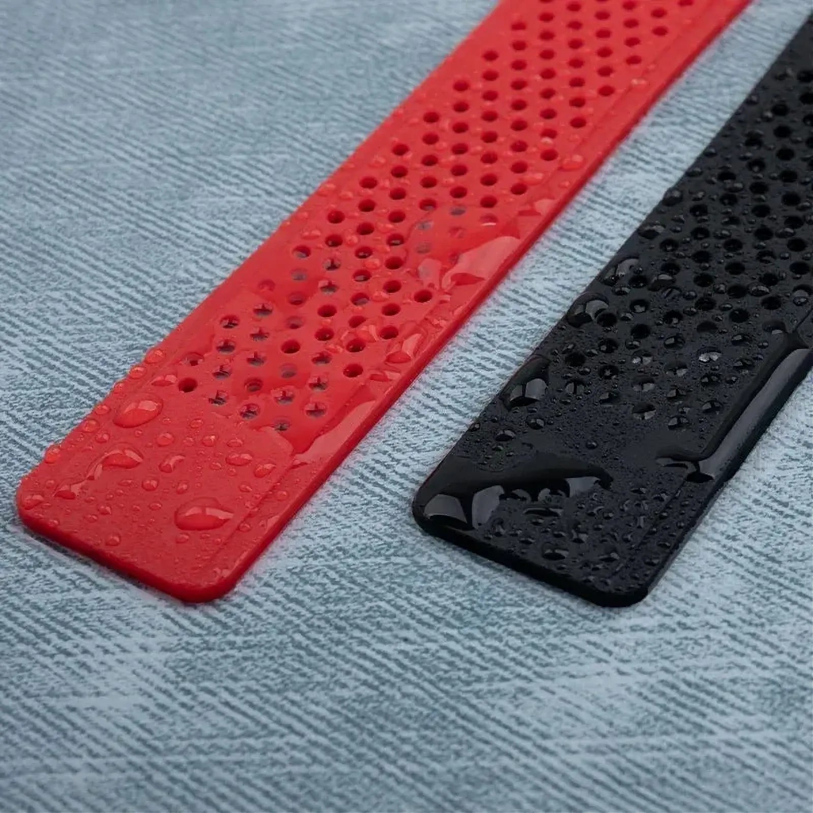 Integrated Convex-End Silicone Watch Strap – 28x22mm-VivaStraps-Viva Timepiece