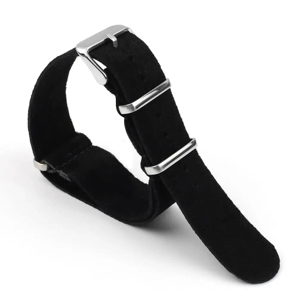 Suede ZULU Leather Strap – 18mm / 20mm / 22mm / 24mm-VivaStraps-Viva Timepiece