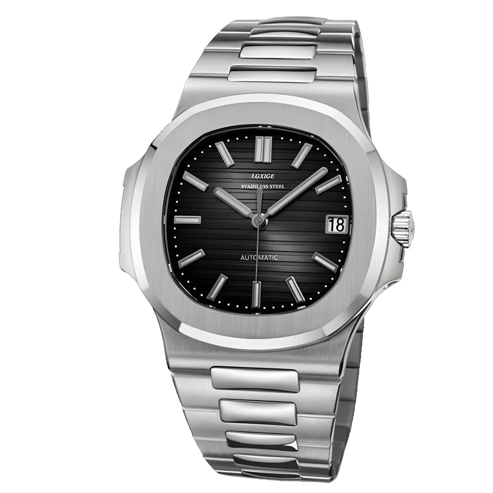 LGXIGE 40mm Automatic Classic Integrated Bracelet Watch – Sapphire Crystal, 316L Steel-LGXIGE-Viva Timepiece