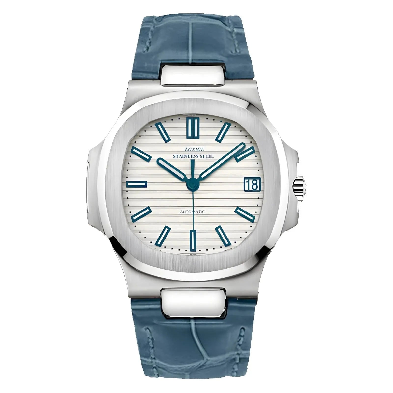 LGXIGE 40mm Automatic Classic Integrated Bracelet Watch – Sapphire Crystal, 316L Steel-LGXIGE-Viva Timepiece