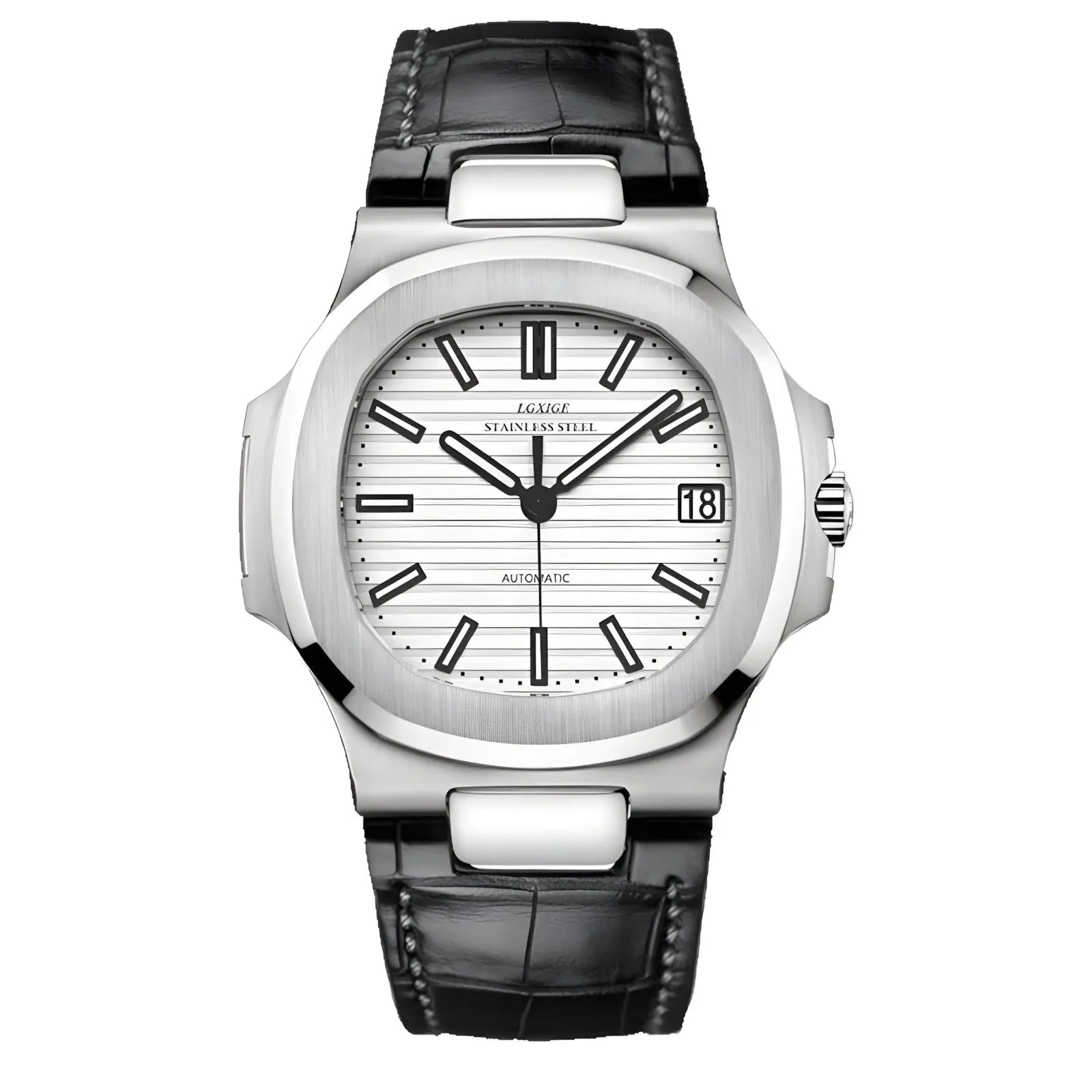 LGXIGE 40mm Automatic Classic Integrated Bracelet Watch – Sapphire Crystal, 316L Steel-LGXIGE-Viva Timepiece