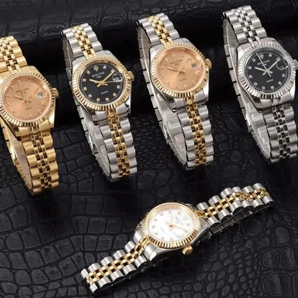 Lady Classic Date Quartz Watch – Jubilee Bracelet 28mm-Holuns-Viva Timepiece