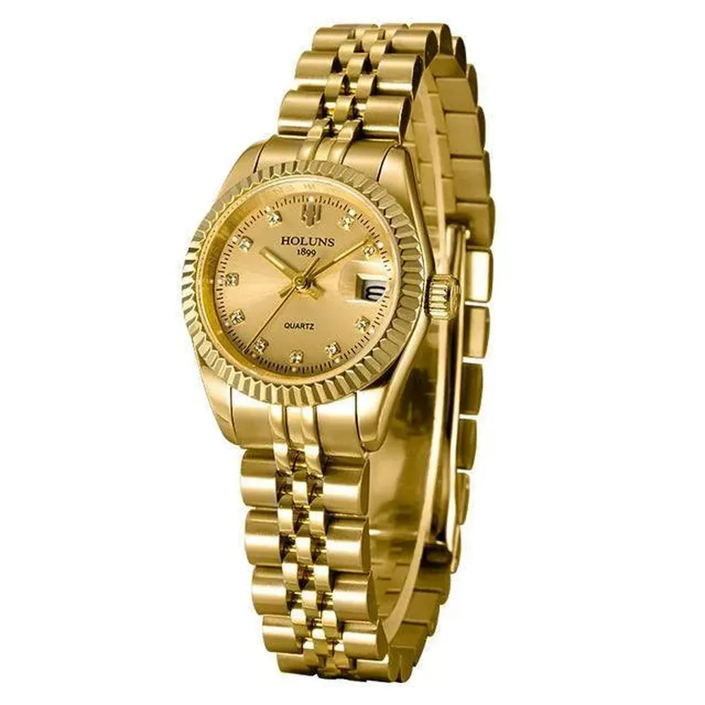 Lady Classic Date Quartz Watch – Jubilee Bracelet 28mm-Holuns-Viva Timepiece