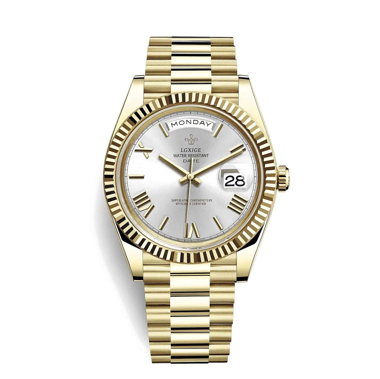 【ご予約品】 LGXIGE Day-Date Homage Luxury Men's Quartz President Roman その他