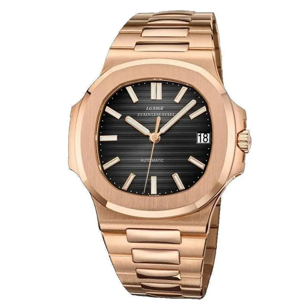 LGXIGE 41mm Automatic Integrated Stainless Steel Watch – Sapphire Crystal, 316L Steel-LGXIGE-Viva Timepiece